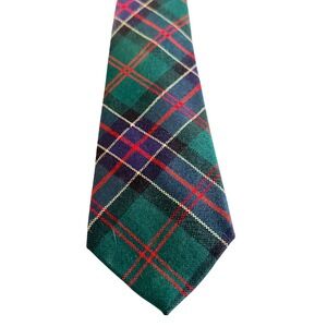Sinclair Necktie Clan Tartan Plaid Wool Made in Scotland Tie